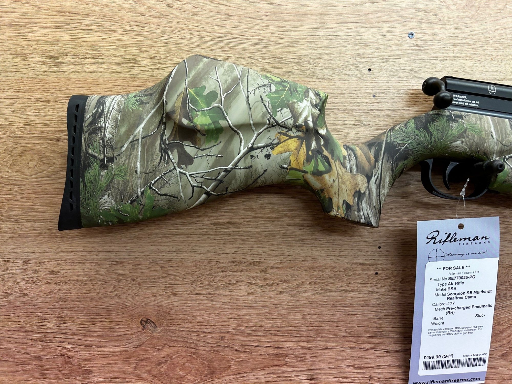 BSA Scorpion SE Real Tree Camo Multishot - Rifleman Firearms